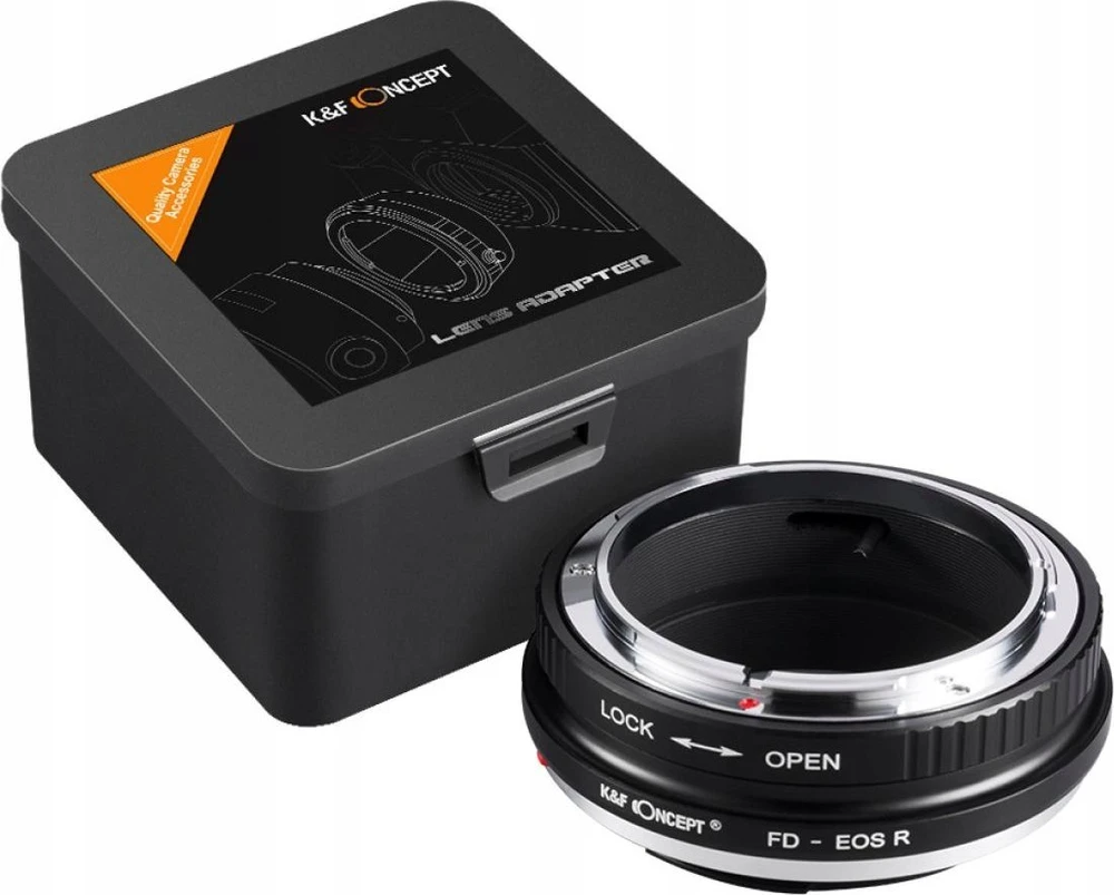 Adapteris redukcija Canon FD objektyvui į Canon EOS R RF RP K&F / KF06.378 / FD-EOS R