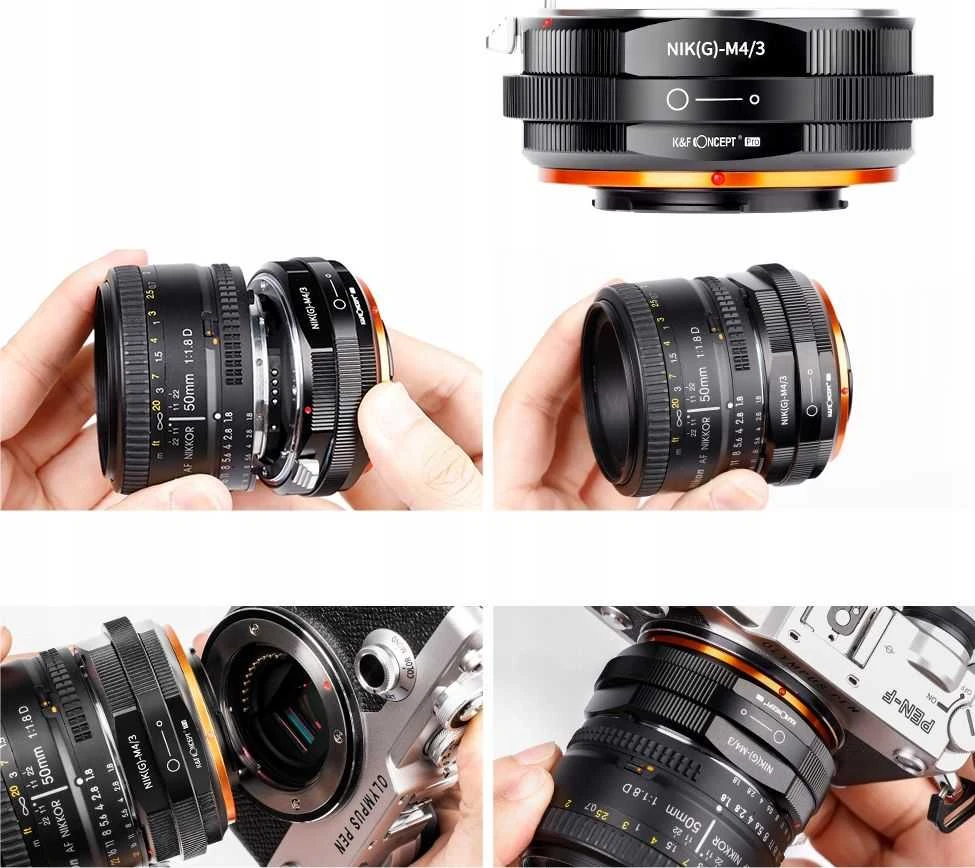 Kf Concept Kf Adapteris Micro 4 / 3 M4 / 3 Nijon G F AI / Kf 06.454