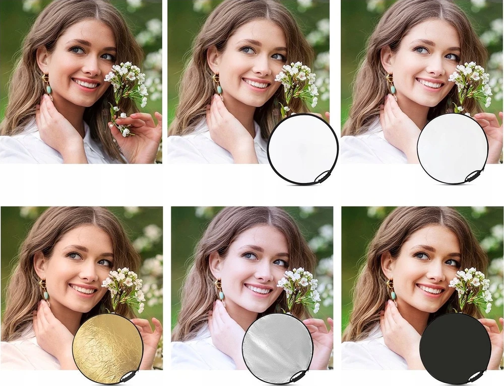 K&F 5 viename apvalių reflektorių rinkinys – 110 cm