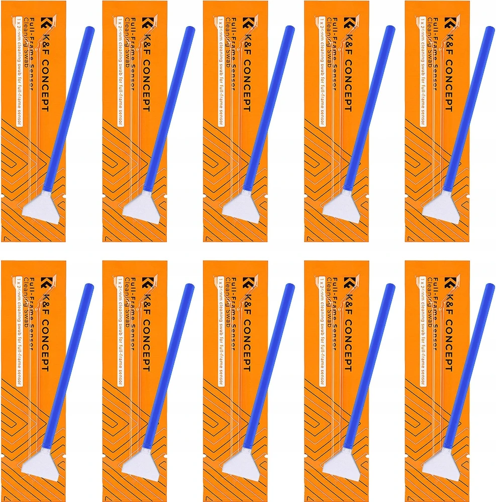 Valiklis Fotoaparato Valymo Rinkinys - K&F Concept Jutiklio Valymo Q-tip Rinkinys 10 Q-tip 20ml Skysčio