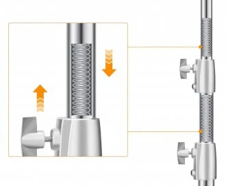 Apšvietimo stovas - K&F Concept KF34.044 280cm 10kg nerūdijančio plieno