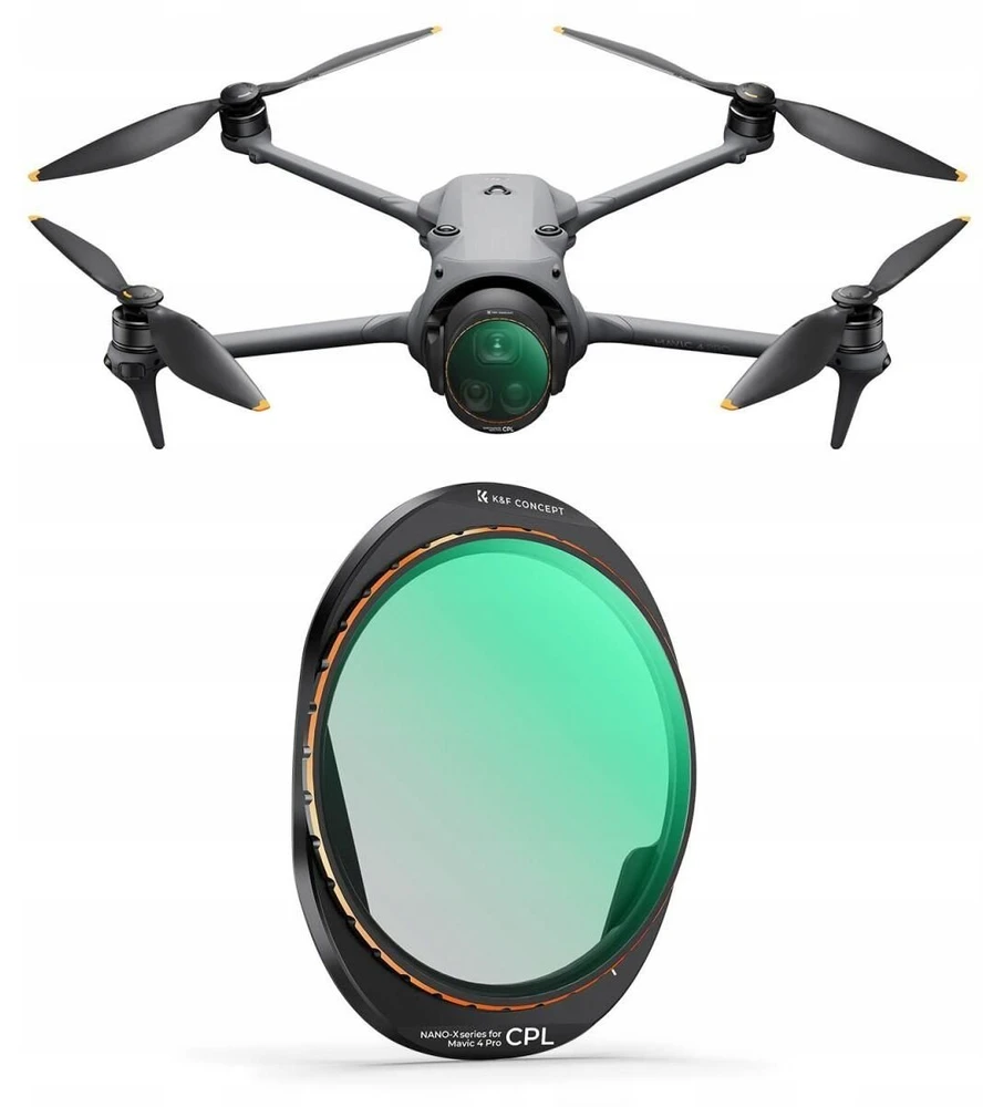K+F CPL poliarizacinis filtras Nano-X 8K HD K&F Concept skirtas dronui DJI Mavic 4 Pro / KF01.2071V1