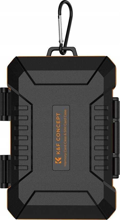 Dėklas Case Pancerne / Vandeniui Atsparus Kortų Pamięci TF Micro SD XQD CF / SIM kortoms - K&F Concept / KF31.080