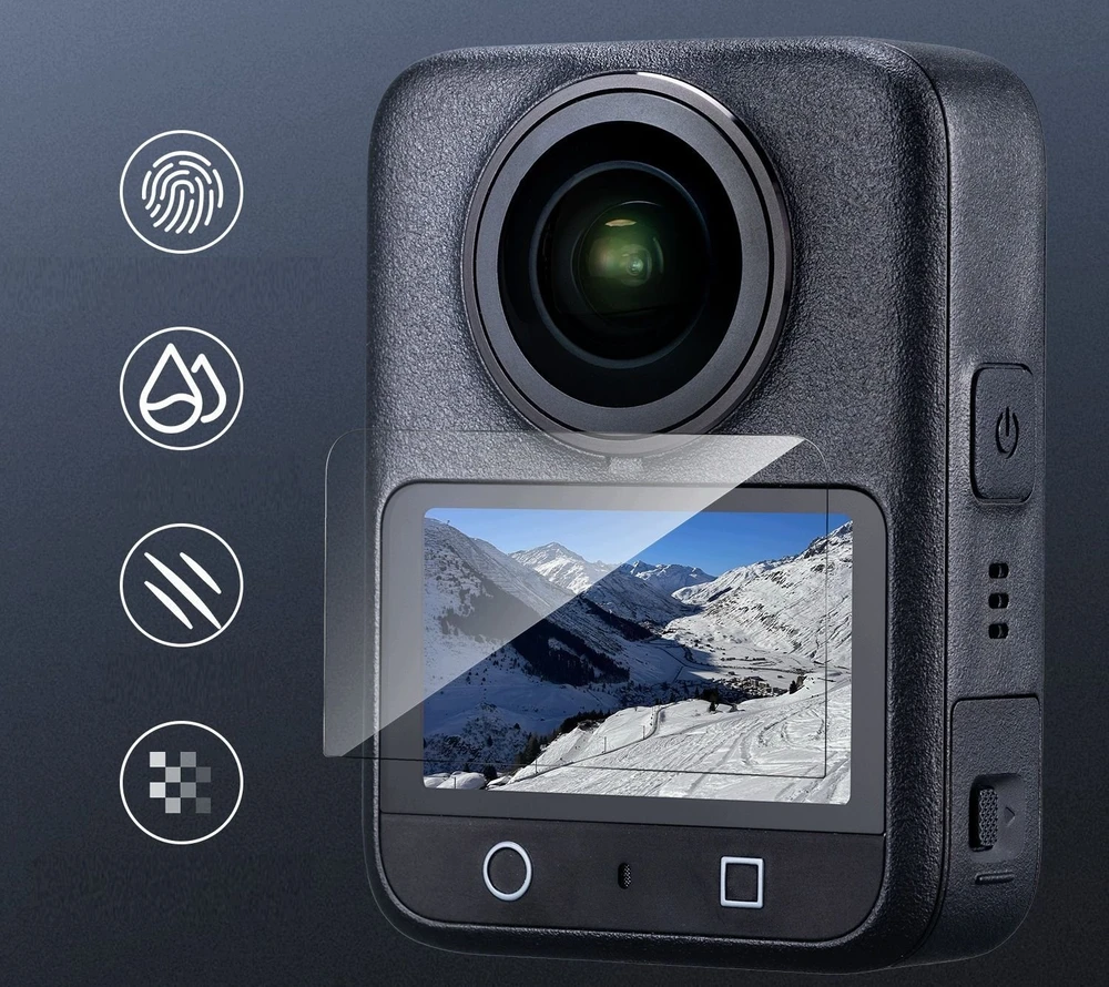 Kf Dangtelis objektyvo apsauginis dangtelis + 2x LCD ekrano stiklas Dji Osmo 360 / Kf12.0013 (SB12455)