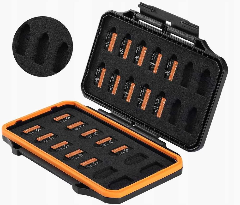 Dėklas Kf Futerał Dėklas Dėklas Dėžutė „Memory“ kortelėms 28x Microsd / Micro Sd / Micro Sdhc / Micro Sdxc / Kf31.107