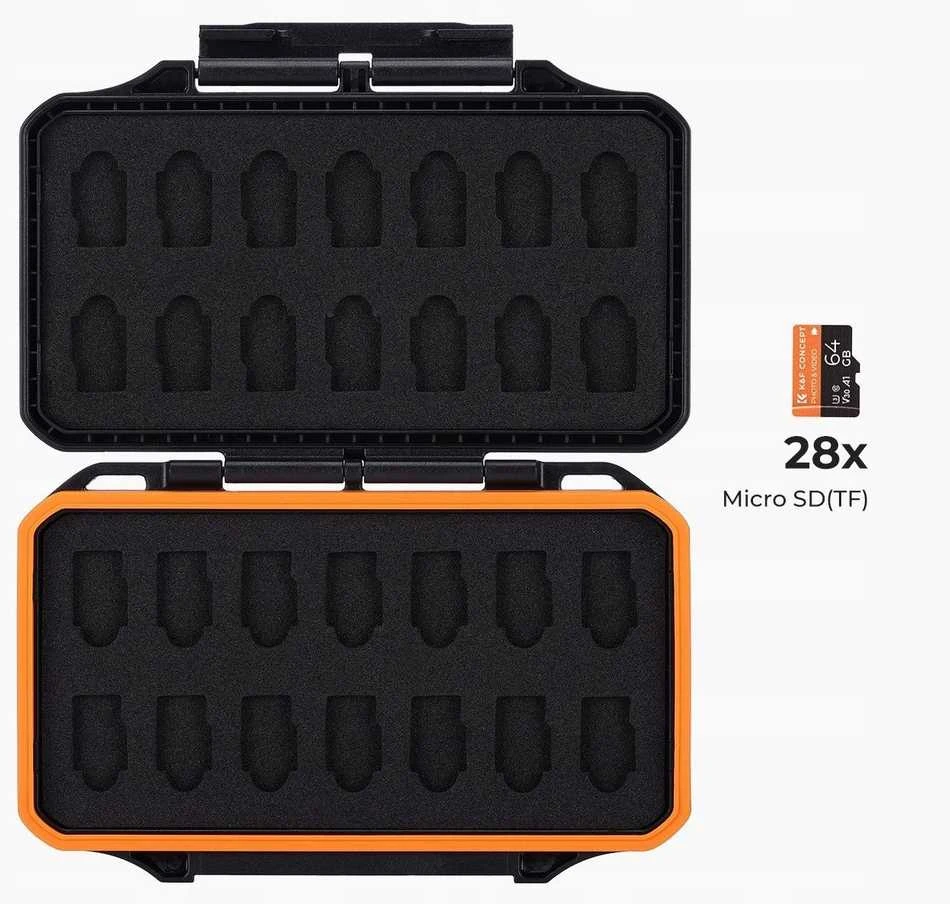 Dėklas Kf Futerał Dėklas Dėklas Dėžutė „Memory“ kortelėms 28x Microsd / Micro Sd / Micro Sdhc / Micro Sdxc / Kf31.107
