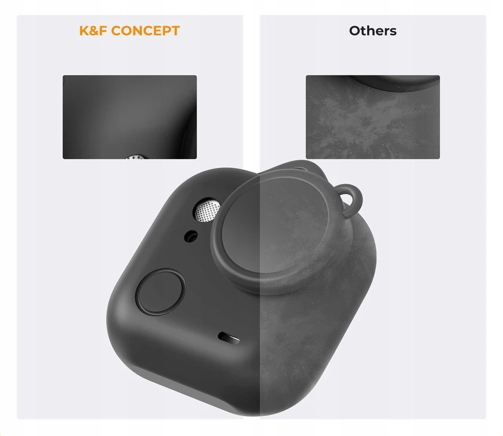 Kf silikoninis dėklas Case apsauginis futliaras + Dangtelis 2in1 / Skirtas Insta360 Go Ultra / K&f / Kf12.0019 (SB11901)