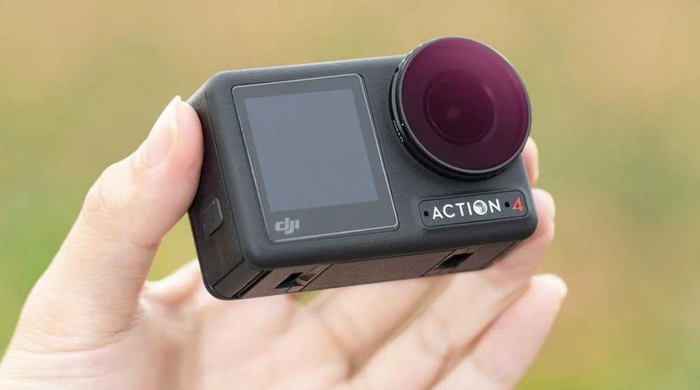 Rinkinys K&f Concept pilkos spalvos filtrai poliarizacijos ND8 ND16 ND32 ND64, skirti DJI Osmo Action 3 4 5 Pro / Sku.2077