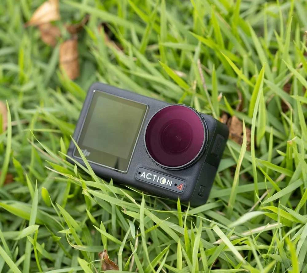 Rinkinys K&f Concept pilkos spalvos filtrai poliarizacijos ND8 ND16 ND32 ND64, skirti DJI Osmo Action 3 4 5 Pro / Sku.2077
