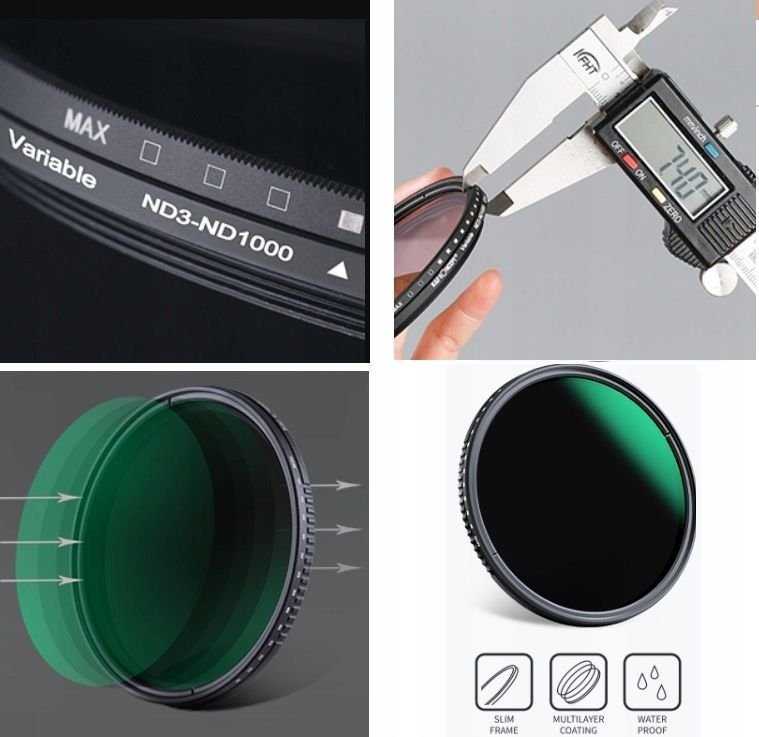 Filtras Kf Reguliuojamas rutulinis ND3-ND1000 82mm / 82Mm / Kf01.1838