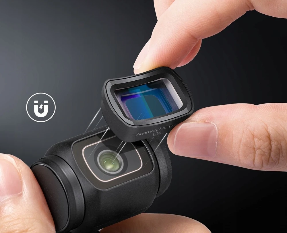 Filtras Objektyvo anamorfinis lęšis 1.2x Magnes - Dji Osmo Pocket 3 / Kf01.2700