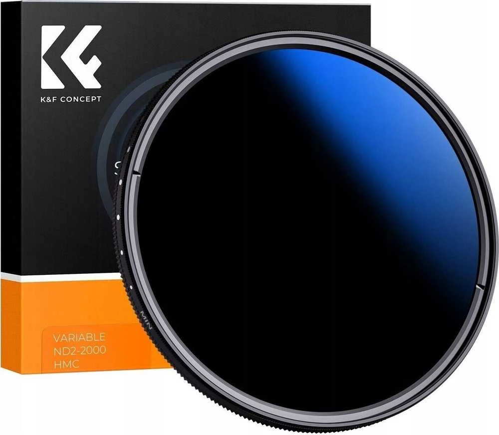 Kf filtras FILTRAS 82mm 82mm K&F CONCEPT Tipas FADER Pilkas REGULIUOJAMAS Nano-C ND2-ND2000 / KF01.2447