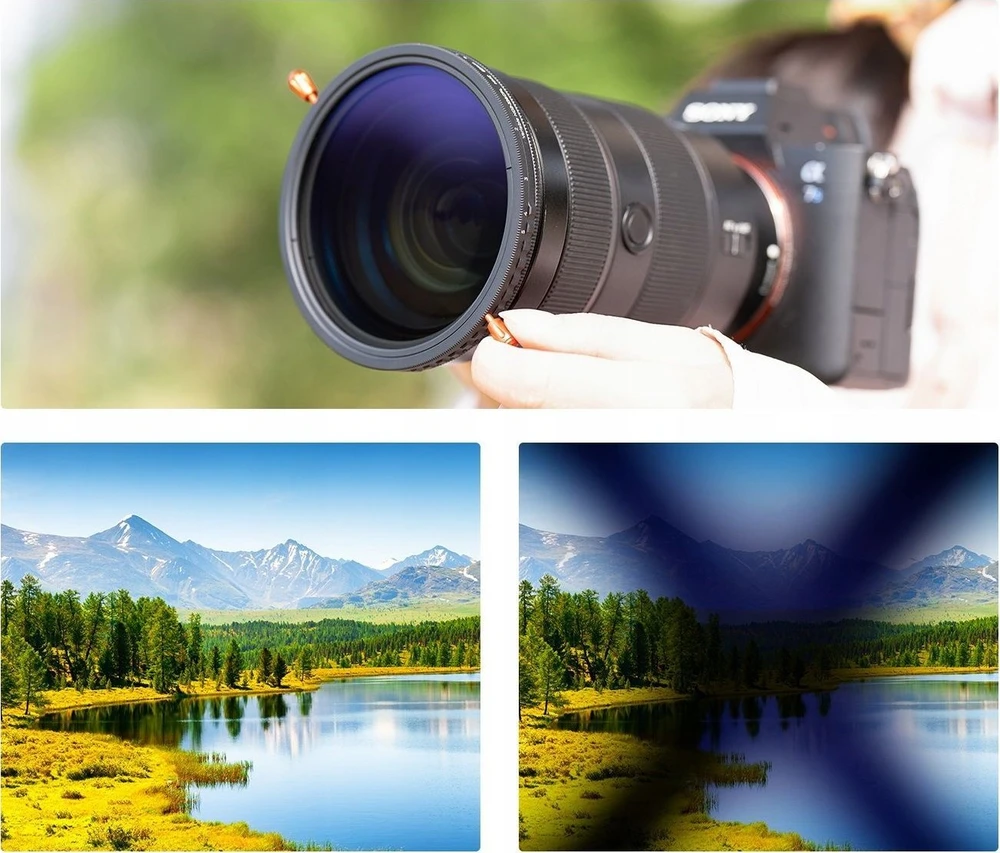 Filtras Hybrydowy K&f Concept 2w1 Cpl + PeŁny Pilka Nd2-nd32 Na 58 Mm 58mm / Kf01.2598