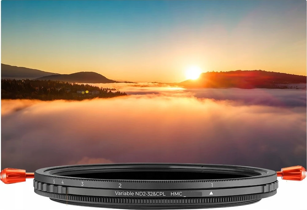 Filtras Hybrydowy K&f Concept 2w1 Cpl + PeŁny Pilka Nd2-nd32 Na 52 Mm 52mm / Kf01.2596