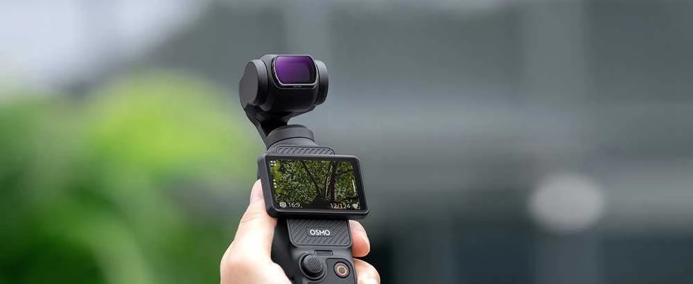 Rinkinys K&f pilkos spalvos filtrai Nd 4in1 Nd4 Nd8 Nd16 Nd32, skirti DJI Osmo Pocket 3 / Sku.2093