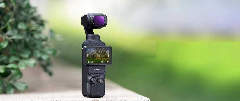 Rinkinys K&f pilkos spalvos filtrai Nd 4in1 Nd4 Nd8 Nd16 Nd32, skirti DJI Osmo Pocket 3 / Sku.2093