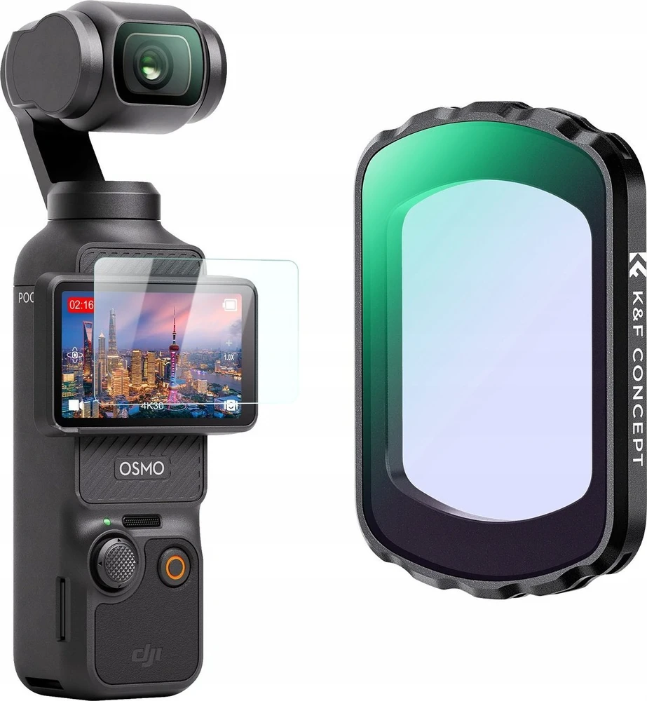 Kf filtras naktinis filtras šviesos taršos sumažintas magnetinis objektyvas K&f skirtas DJI Osmo Pocket 3 / Kf01.2702