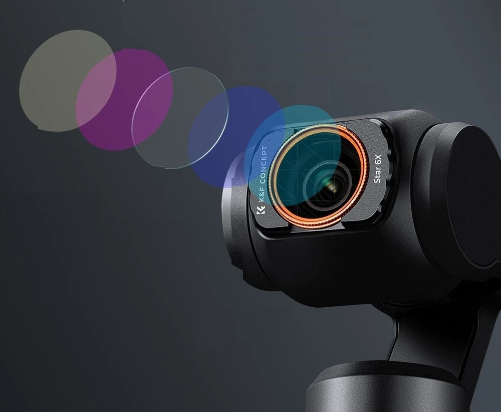 Kf filtras naktinis filtras šviesos taršos sumažintas magnetinis objektyvas K&f skirtas DJI Osmo Pocket 3 / Kf01.2702