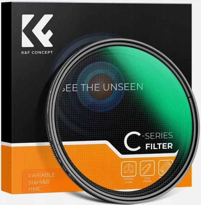 Kf filtras Star filtras STAR Star 2in1 x4 ir x8 K&F CONCEPT, skirtas 49 mm 49 mm / KF01.2326