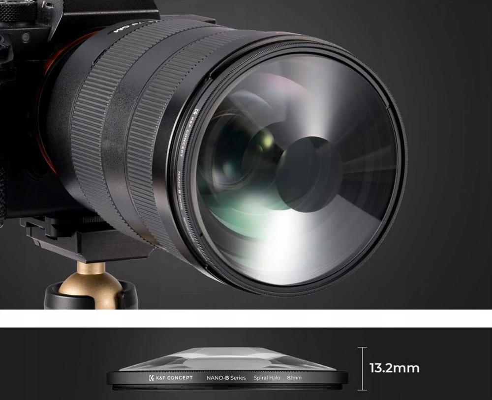 Kf filtro efekto filtras Halo Spiral Vortex Blur K&f Concept Nano-b On 58 mm 58mm / Kf01.2710