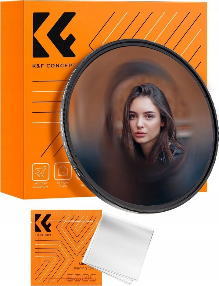 Kf filtro efekto filtras Halo Spiral Vortex Blur K&f Concept Nano-b On 58 mm 58mm / Kf01.2710
