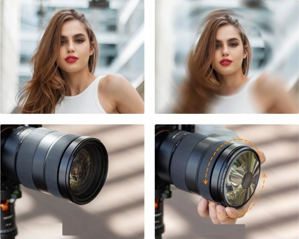 Kf filtro efekto filtras Halo Spiral Vortex Blur K&f Concept Nano-b On 58 mm 58mm / Kf01.2710
