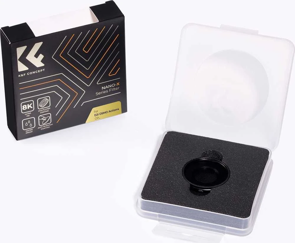 Kf filtro poliarizuojantis filtras Cpl Ultra Hd 8k Nano-x, skirtas DJI Osmo Action 4 K&f Concept / Kf01.2438