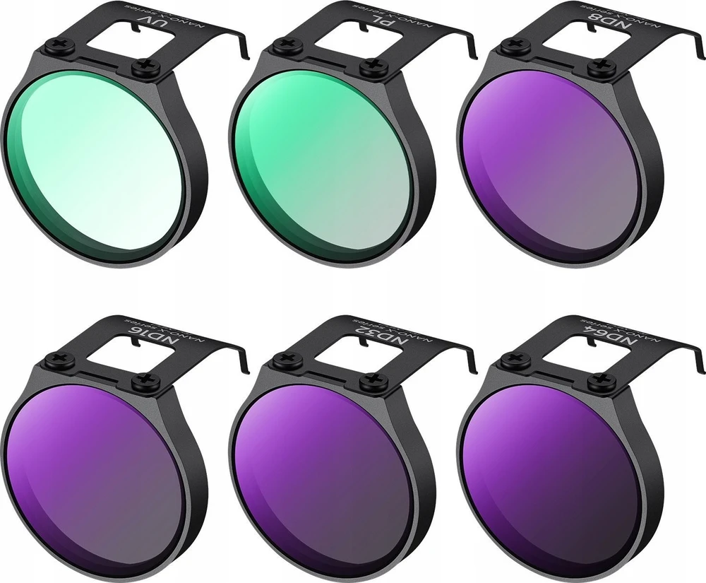 Kf filtrų rinkinys 6in1 poliarizuojantis filtras PL UV ND8 ND16 ND32 ND64, skirtas DJI NEO / SKU.2332