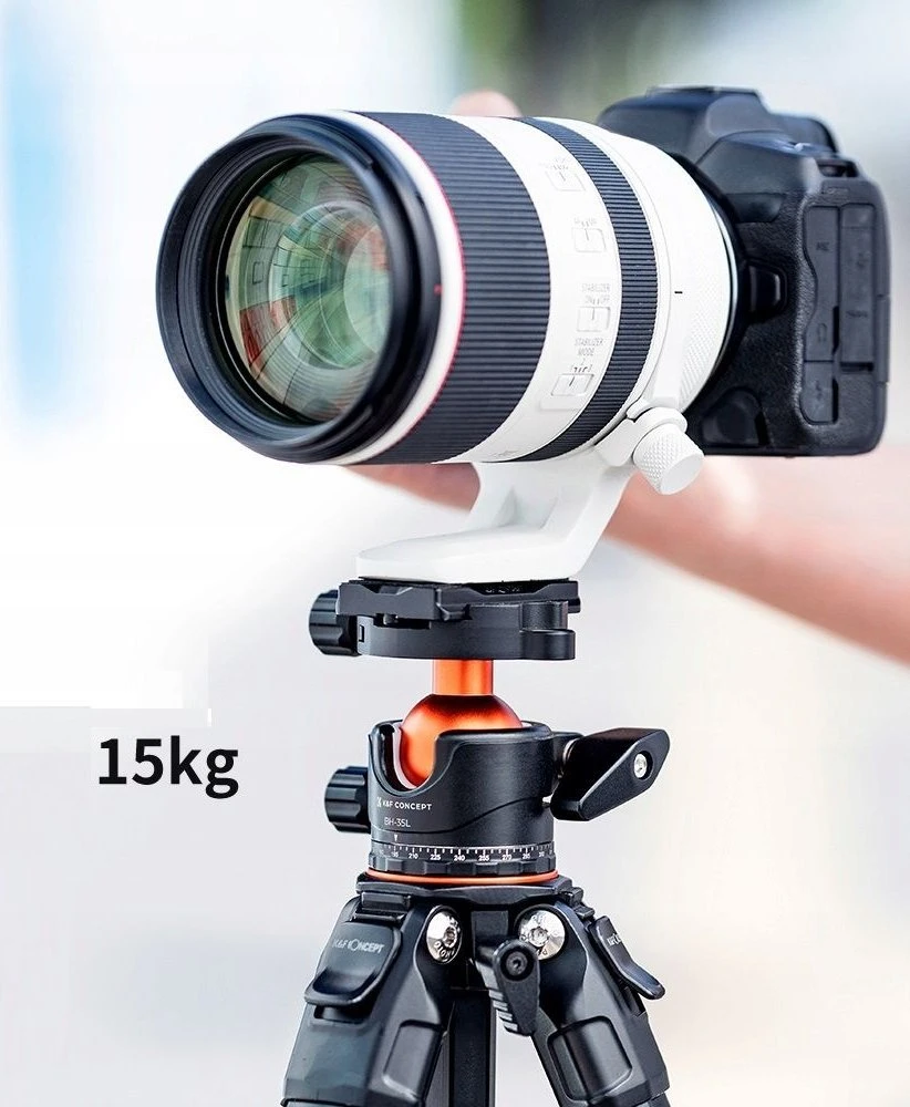 KF galvutė PANORAMIC 3D rutulinė galvutė 15kg K&F CONCEPT KF-35 Aliuminis Arca Swiss / BH-35L / KF31-035