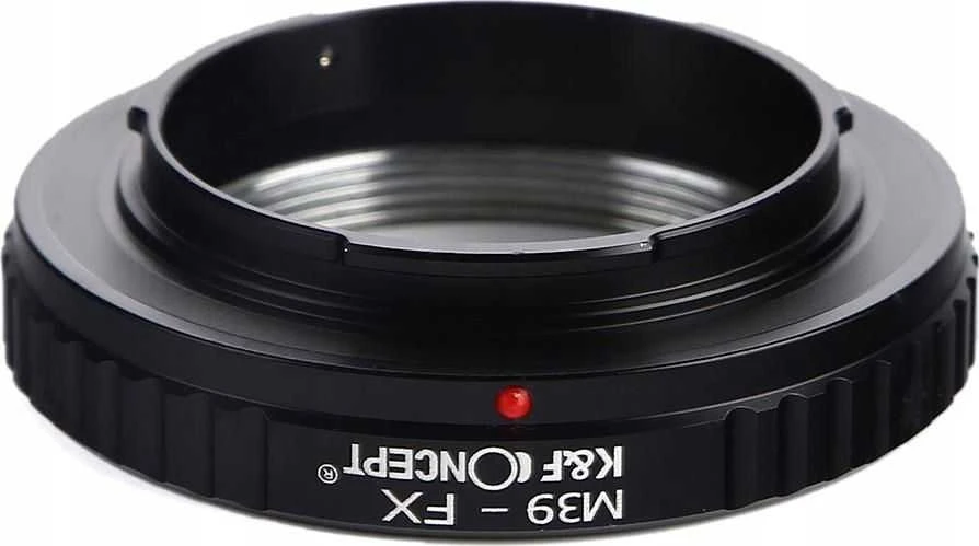 M39 į Fujifilm FX adapteris, juodas metalinis korpusas
