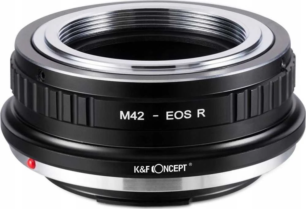 Adapteris - K&F Concept M42 Objektyvo į Canon RF Montavimo Adapteris, Rankinis Fokusavimas, Aliuminis, Juodas