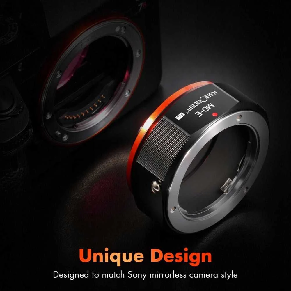 Kf Concept Kf K & f Pro adapteris Sony E Neks Na Minolta Md / Kf 06.440
