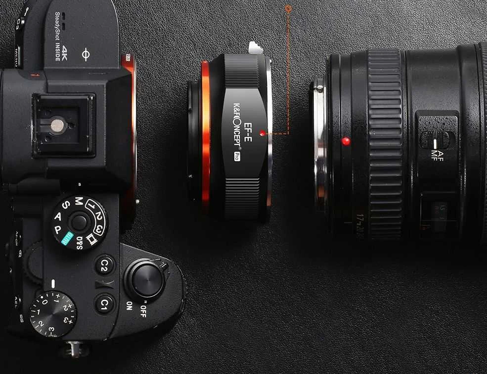 Kf Concept Kf K & f Pro Adapteris Sony E Neksas Canon Ef Ef-S / Kf 06.437