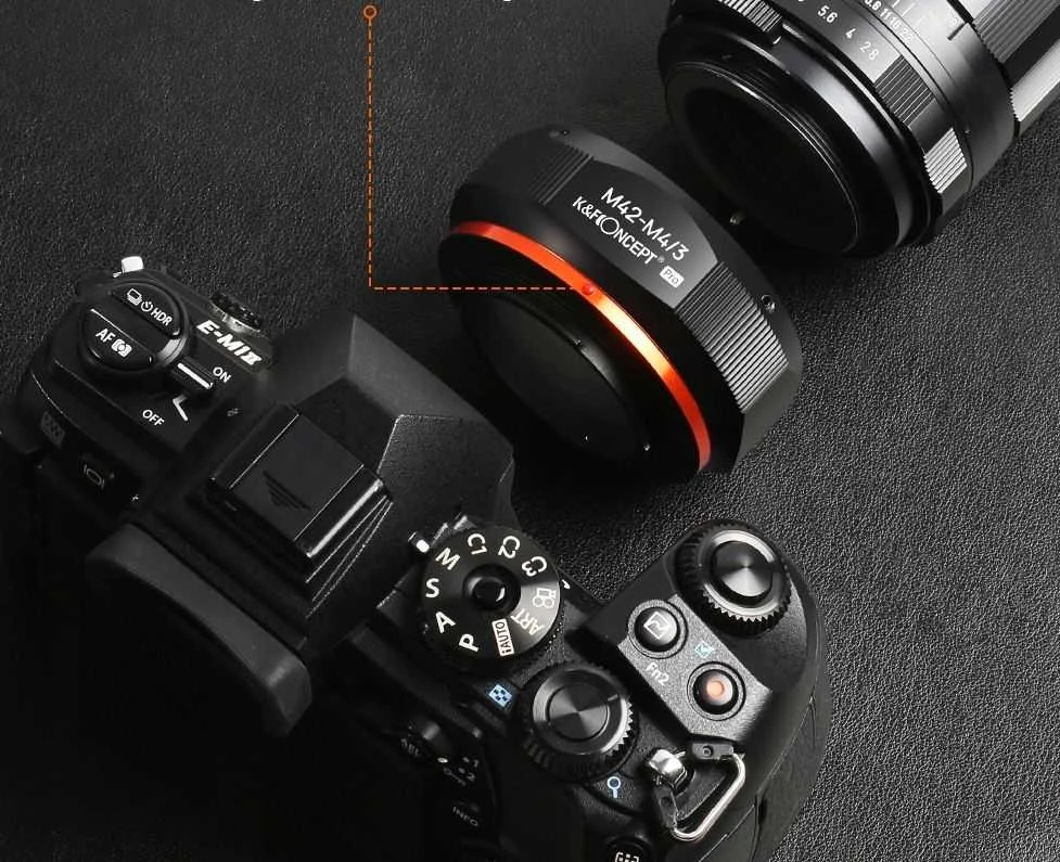 K&F Concept M42 į M4/3 adapteris tarp kameros ir objektyvo