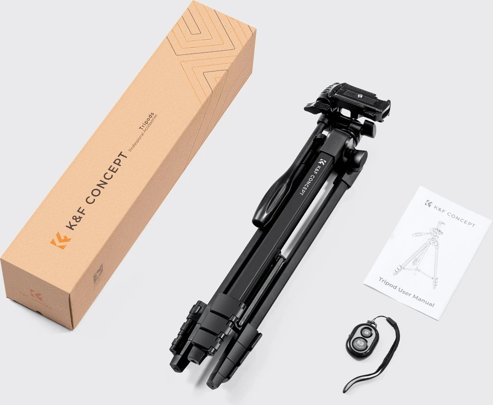 Vaizdo trikojis - K&F Concept S174A1 vaizdo trikojis 2-in-1 tvirtinimas 3kg juodas