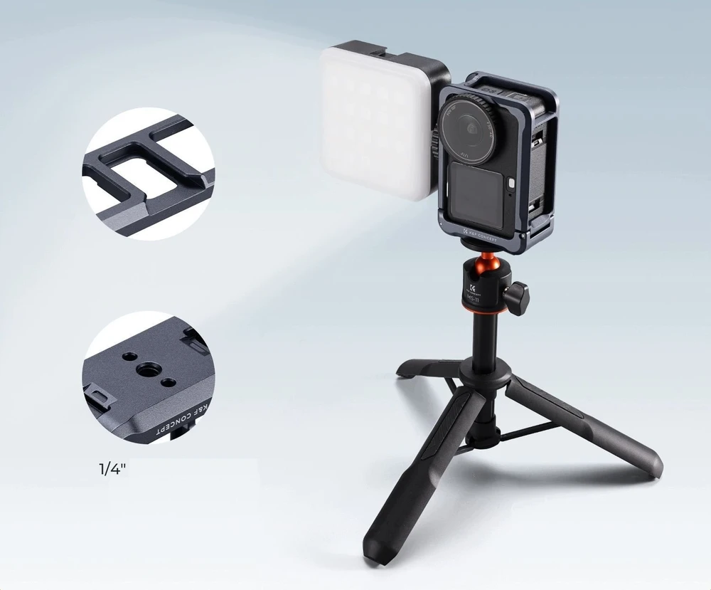 Kf Apsauginis rėmas Frame Mount laikiklis skirtas Dji Osmo Action 6 Metal Iso K&f / Kf12.0066 (SB12446)