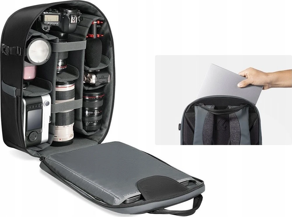 Kf kuprinė fotoaparatui, DSLR fotoaparatui, dronui / 22L / K&F / KF13.158