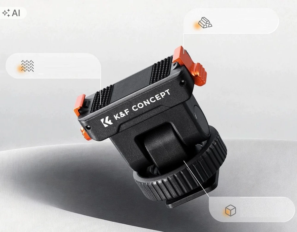 Kf Magnetinis adapterio laikiklis su greituoju sujungimu skirtas Dji Osmo Action 6 / Nano / 1/4'' sriegis / Iso / Kf12.0058 (SB12457)