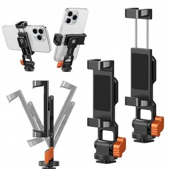 K&F Concept metalinis telefono laikiklis trikojui su 2 šaltosiomis jungtimis, KF31.094