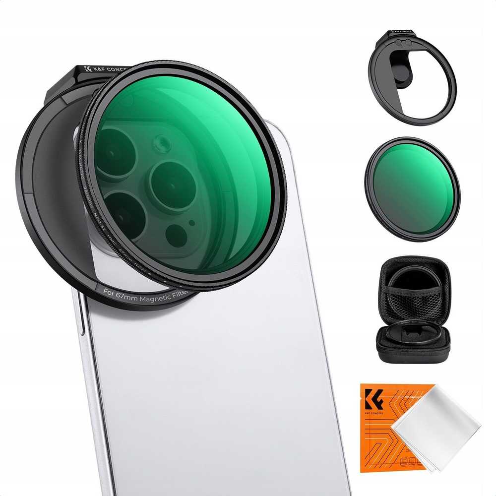 Obiektyw Soczewka Filtras Pilka Nd Nd2-nd32 Typ Fader Do Telefonu Klips K&f / Kf01.2674