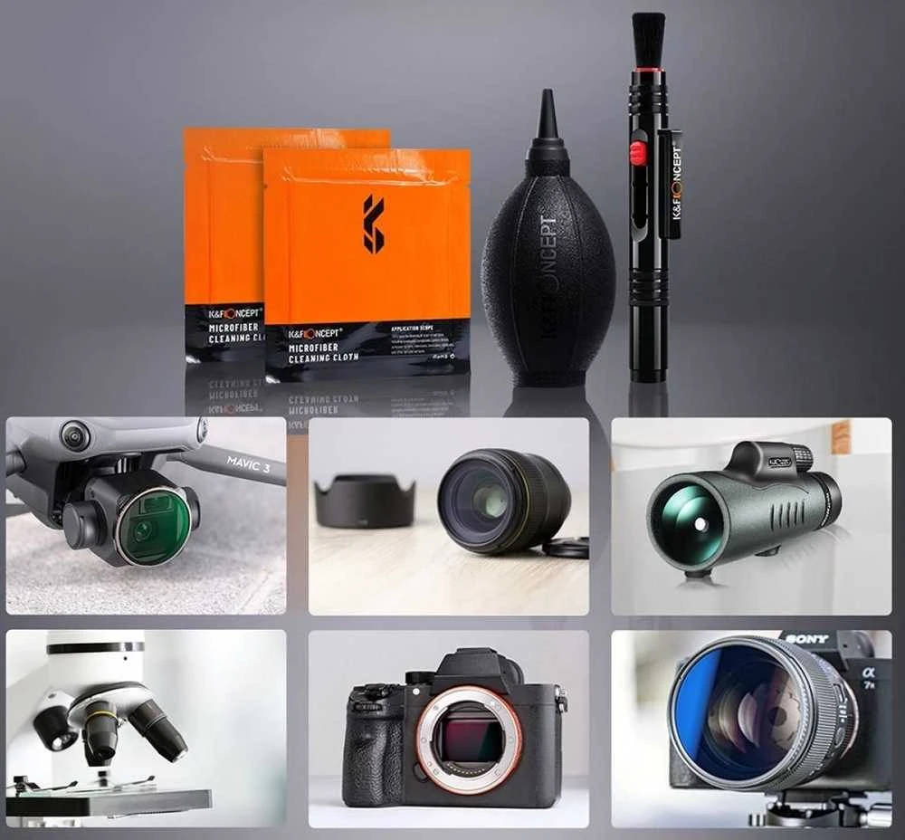 Valiklis Kf Optikalų valymo rinkinys / Kameras / Kamera Dslr 4w1 K & f Concept / SkU.1917