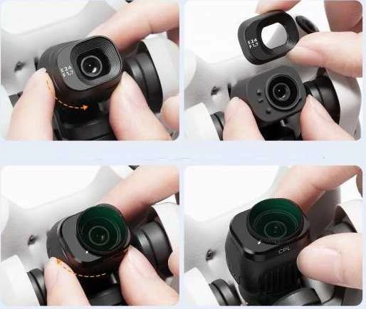 Kf poliarizuojantis Cpl filtras, skirtas drone DJI Mini 4 Pro 4pro K&f Concept Nano-x / Kf01.2497
