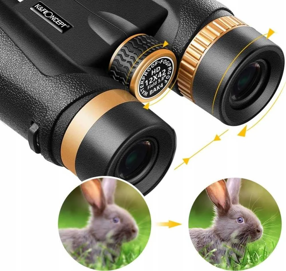 Žiūronai K&F Concept 12x 42mm BAK-4 Dėklas / KF33.011