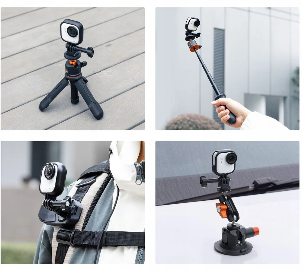 Kf Montavimo rėmelis Korpusas Frame Mount skirtas Insta360 Go Ultra su adapteriu 1/4'' / Kf12.0020 (SB11895)