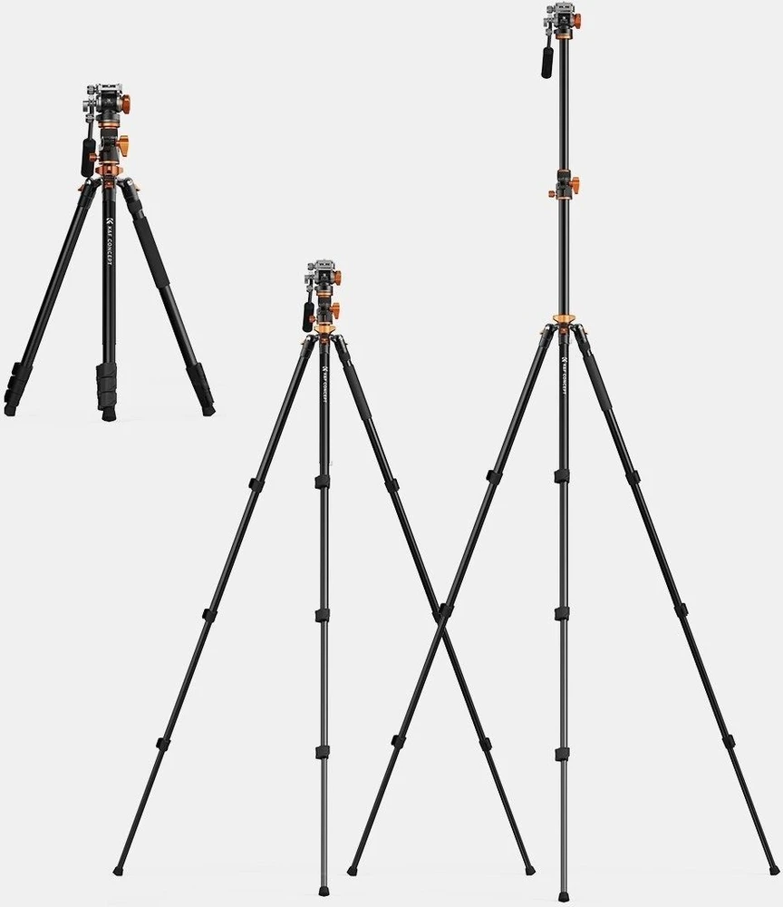 Vaizdo Stovas - K&F Concept T254A7 231cm Aukščio Monopodas 240cm 4-Skyrių