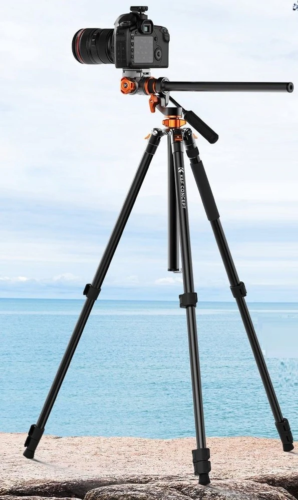 Vaizdo Stovas - K&F Concept T254A7 231cm Aukščio Monopodas 240cm 4-Skyrių
