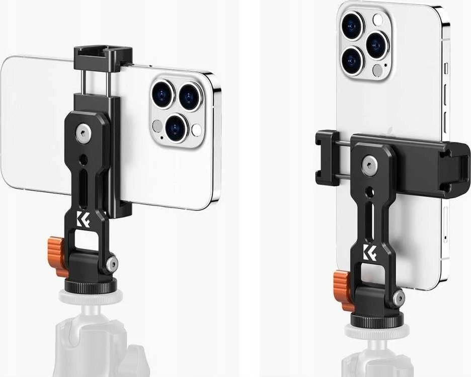 Kf trikojo stovo laikiklis 1/4" Iso Telefonui Išmaniajam telefonui Pasukamas metalinis K&f / Kf31.094 / Ms18