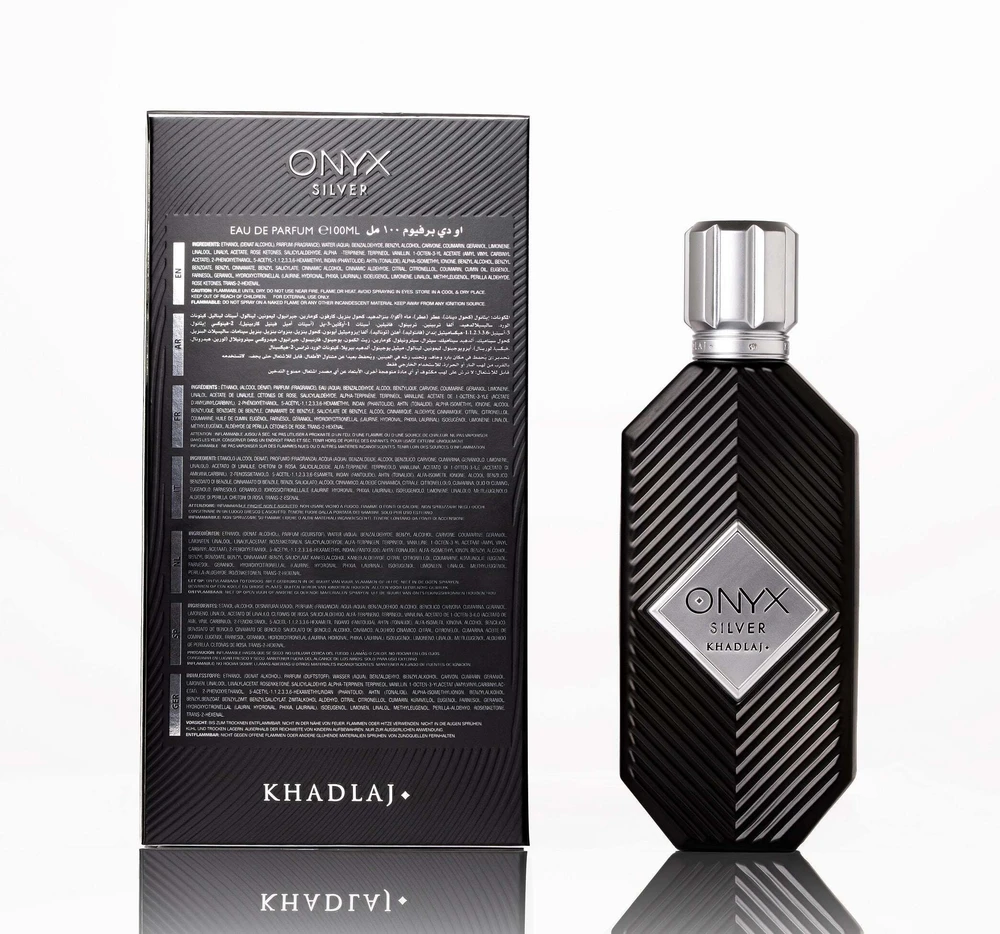 Khadlaj Onyx Sidabrinis EDP parfumuotas vanduo vyrams, 100 ml