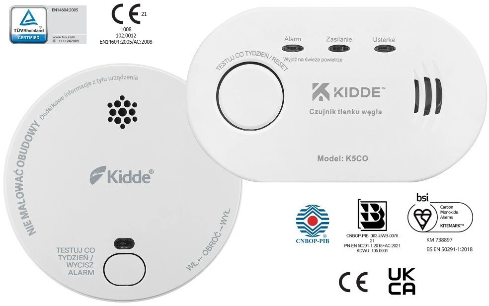 Carbon monoxide detector K5CO + smoke detector 2030-DSR3 KIDDE