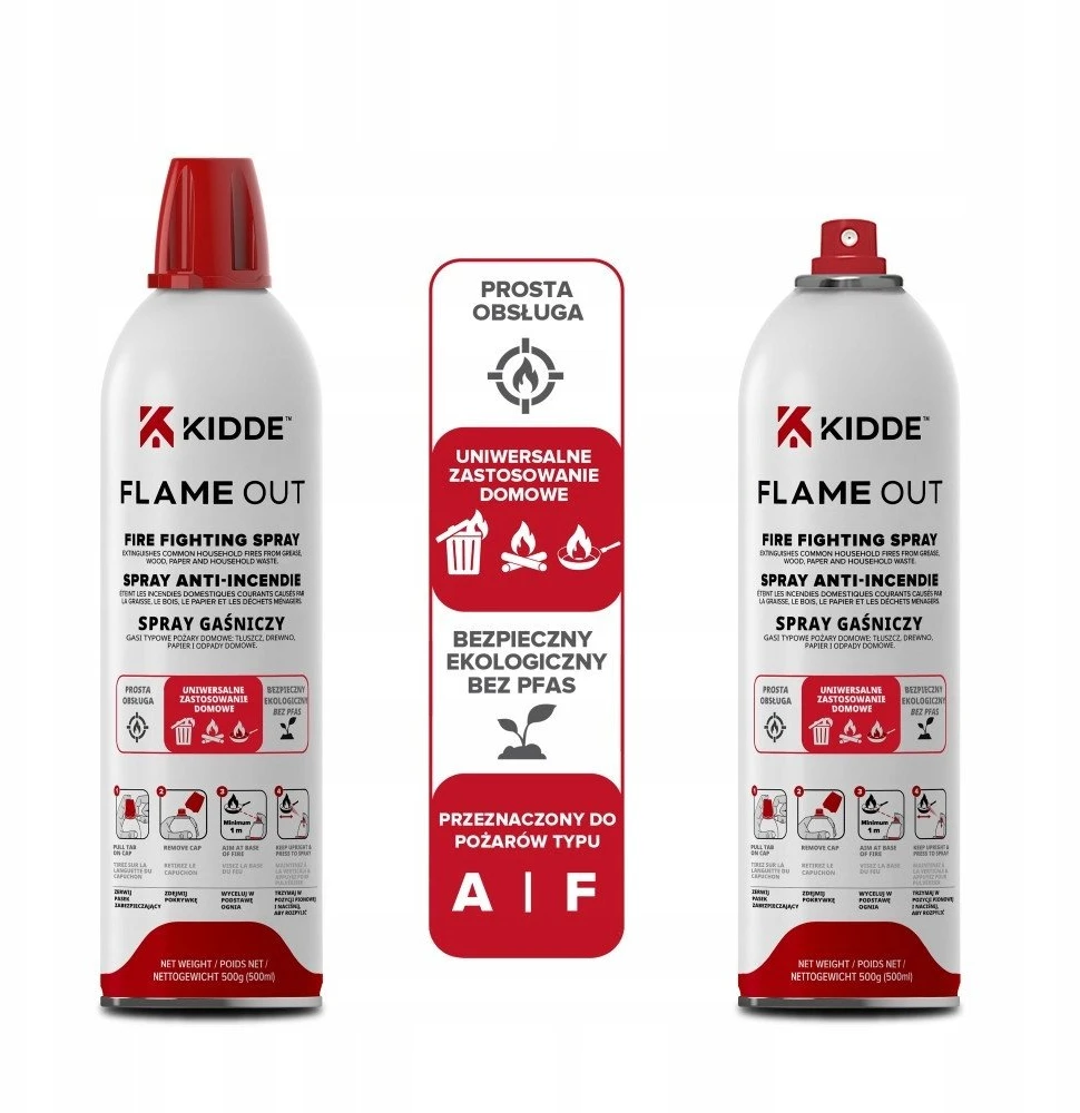KIDDE FlameOut gesinimo purškiklis 500 ml